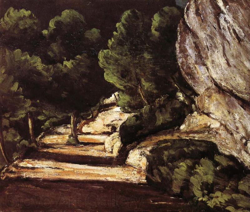 Paul Cezanne path through the woods Spain oil painting art